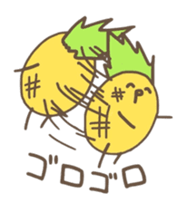 kamyu's pineapple stickers sticker #7576213
