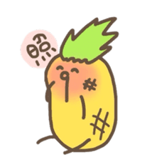 kamyu's pineapple stickers sticker #7576216