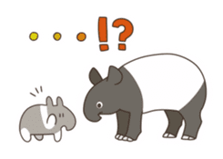 white and black of the Baku. sticker #7576347