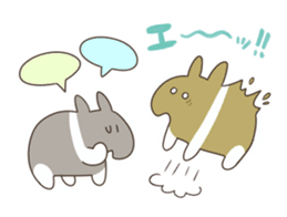 white and black of the Baku. sticker #7576352