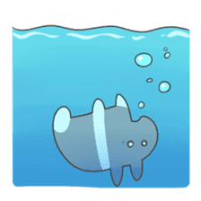 white and black of the Baku. sticker #7576356