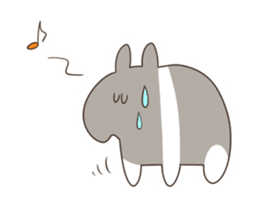 white and black of the Baku. sticker #7576358