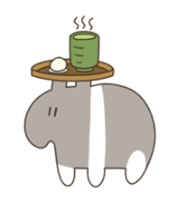 white and black of the Baku. sticker #7576365