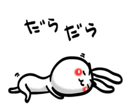 Eyebrows Rabbit!! sticker #7576424