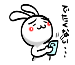 Eyebrows Rabbit!! sticker #7576425