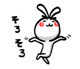 Eyebrows Rabbit!! sticker #7576427