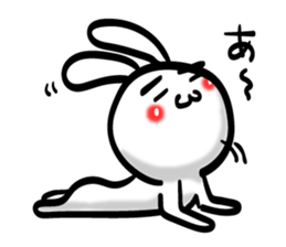 Eyebrows Rabbit!! sticker #7576428