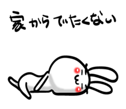 Eyebrows Rabbit!! sticker #7576429