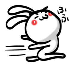 Eyebrows Rabbit!! sticker #7576434