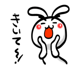 Eyebrows Rabbit!! sticker #7576437
