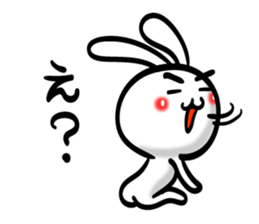 Eyebrows Rabbit!! sticker #7576438
