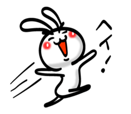 Eyebrows Rabbit!! sticker #7576440