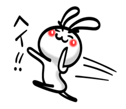 Eyebrows Rabbit!! sticker #7576441