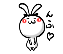Eyebrows Rabbit!! sticker #7576444