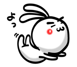 Eyebrows Rabbit!! sticker #7576445