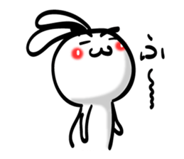 Eyebrows Rabbit!! sticker #7576446