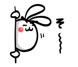 Eyebrows Rabbit!! sticker #7576447