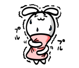 Eyebrows Rabbit!! sticker #7576449