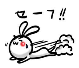 Eyebrows Rabbit!! sticker #7576453