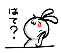 Eyebrows Rabbit!! sticker #7576454