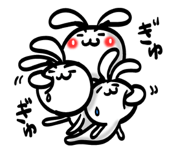 Eyebrows Rabbit!! sticker #7576455