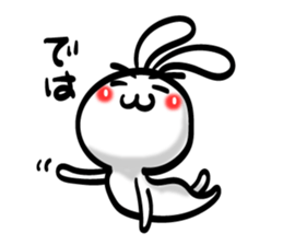 Eyebrows Rabbit!! sticker #7576456