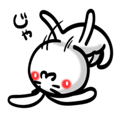 Eyebrows Rabbit!! sticker #7576457