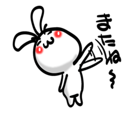 Eyebrows Rabbit!! sticker #7576459