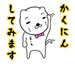 White gentleman cat 2nd sticker #7576670