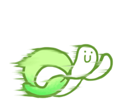 I'm happy to be a turtle [Kame-kko] sticker #7576810