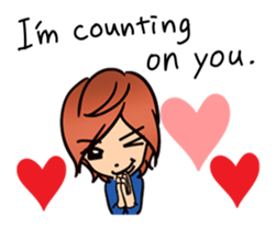 For beloved you English version sticker #7576844