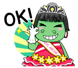 Miss Green (Thai) sticker #7576870