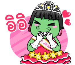 Miss Green (Thai) sticker #7576873