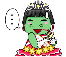 Miss Green (Thai) sticker #7576877