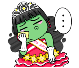 Miss Green (Thai) sticker #7576879