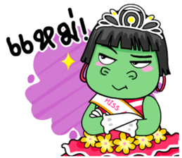 Miss Green (Thai) sticker #7576880