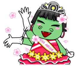 Miss Green (Thai) sticker #7576898
