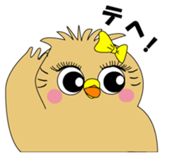 Girl Owl sticker #7577190