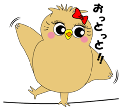 Girl Owl sticker #7577202