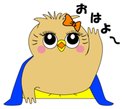 Girl Owl sticker #7577207