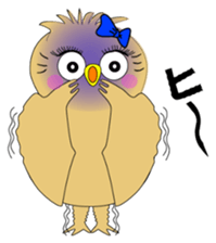Girl Owl sticker #7577217
