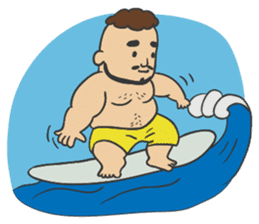 Mr K Loves Surfing sticker #7577340