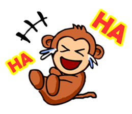 Super Cute Monkey Stickers sticker #7577941