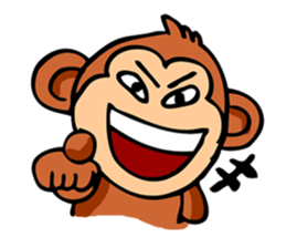 Super Cute Monkey Stickers sticker #7577942