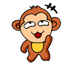 Super Cute Monkey Stickers sticker #7577944