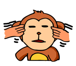 Super Cute Monkey Stickers sticker #7577945