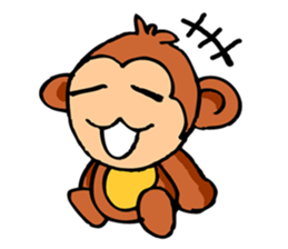 Super Cute Monkey Stickers sticker #7577947