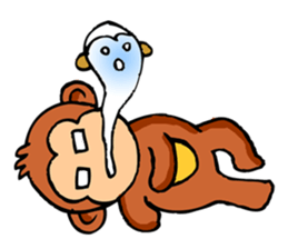 Super Cute Monkey Stickers sticker #7577949