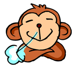 Super Cute Monkey Stickers sticker #7577950