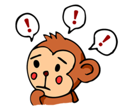 Super Cute Monkey Stickers sticker #7577952